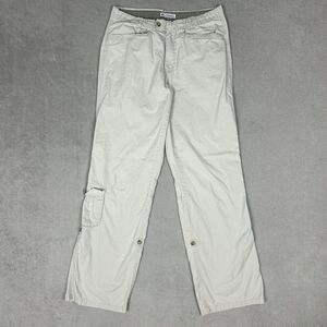 Columbia Pants Womens 10 Roll Up Tab Straight Leg Outdoor High Rise Cargo Hiking